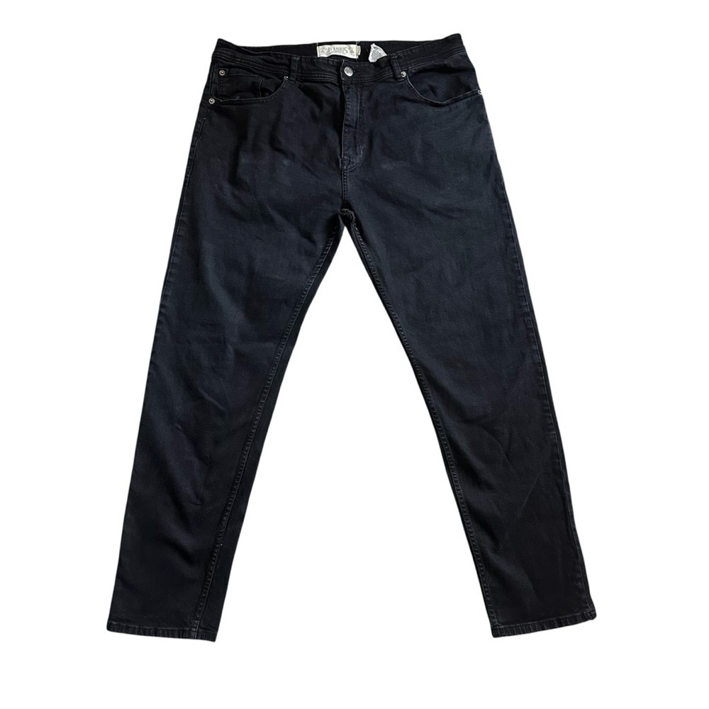 Jeanimus Black Denim Jeans Straight Leg Classic Fit Men’s Size 40x32